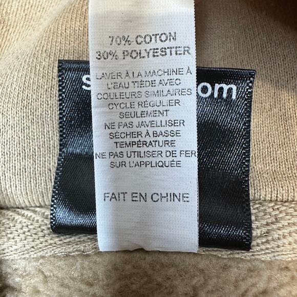 Santa Cruz Skateboards Hoodie Unisex Adult S Tan Zip Up Classic Dot Logo Pocket - Picture 10 of 10